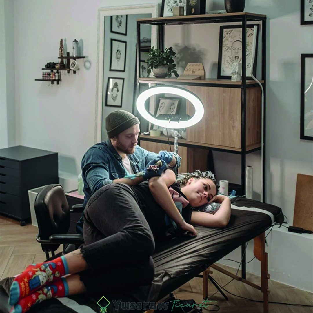 1 Ring Light Mega Boy Influencer, Youtuber, Güzellik, Makyaj Dövme Salonu Işığı