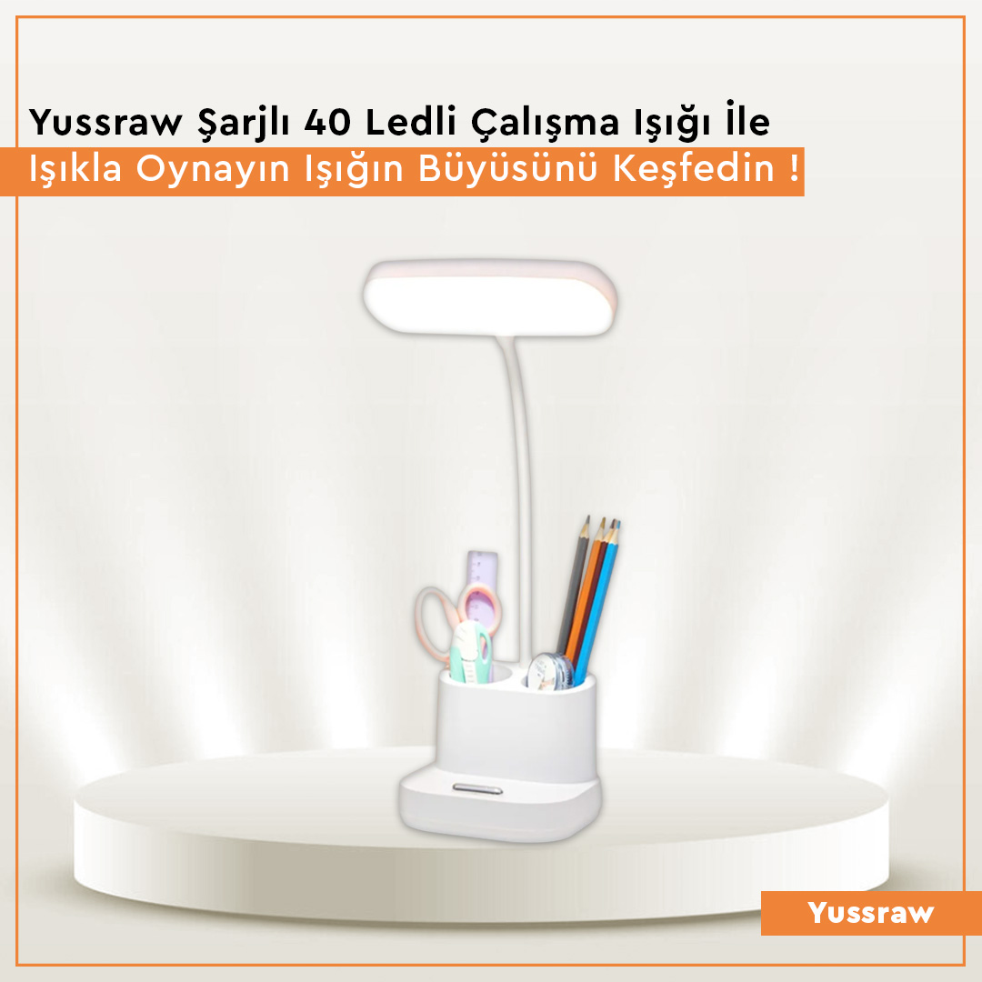 Yüssraw Çalışma Lambası Kalemlikli Yüssraw Çalışma Lambası Kalemlikli