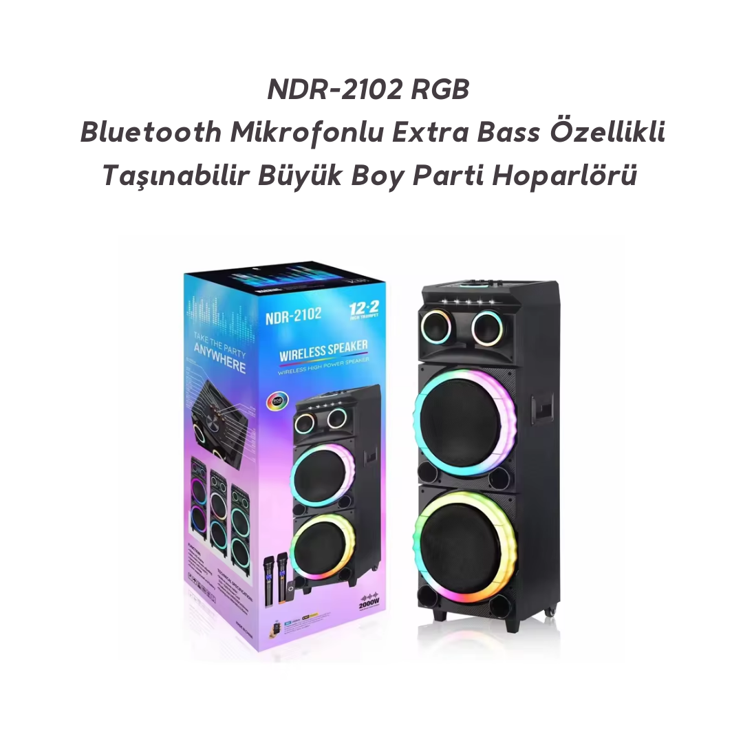 NDR-2102 - Bluetooth Mikrofonlu Hoparlör NDR-2102 - Bluetooth Mikrofonlu Hoparlör