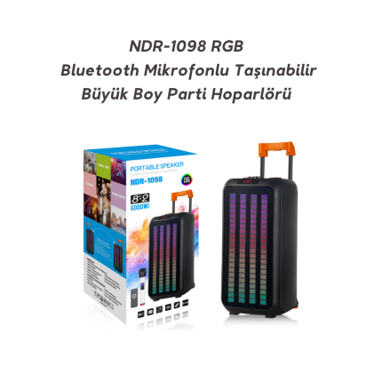 NDR-1098 - Bluetooth Mikrofonlu Hoparlör