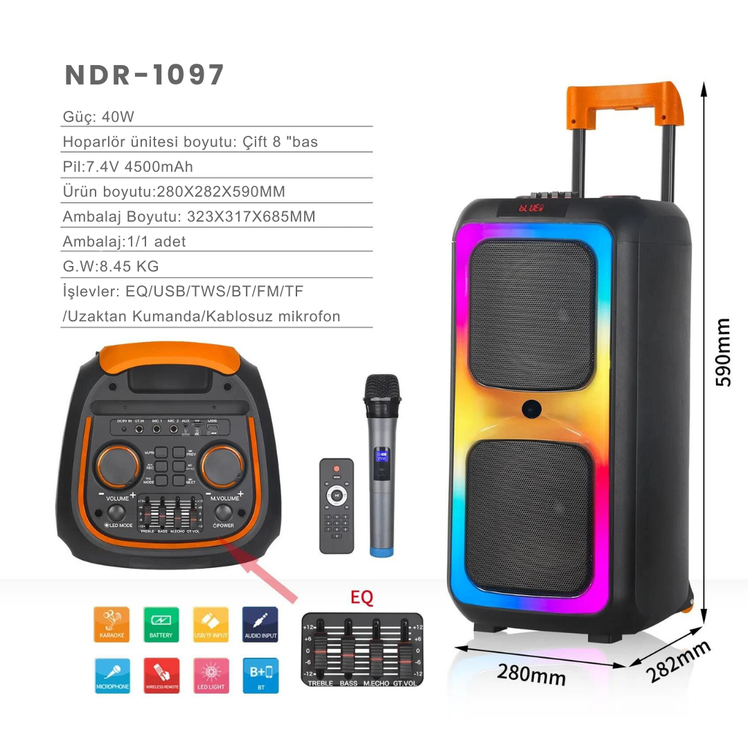 NDR-1097 - Bluetooth MikrofonluHoparlör NDR-1097 - Bluetooth MikrofonluHoparlör