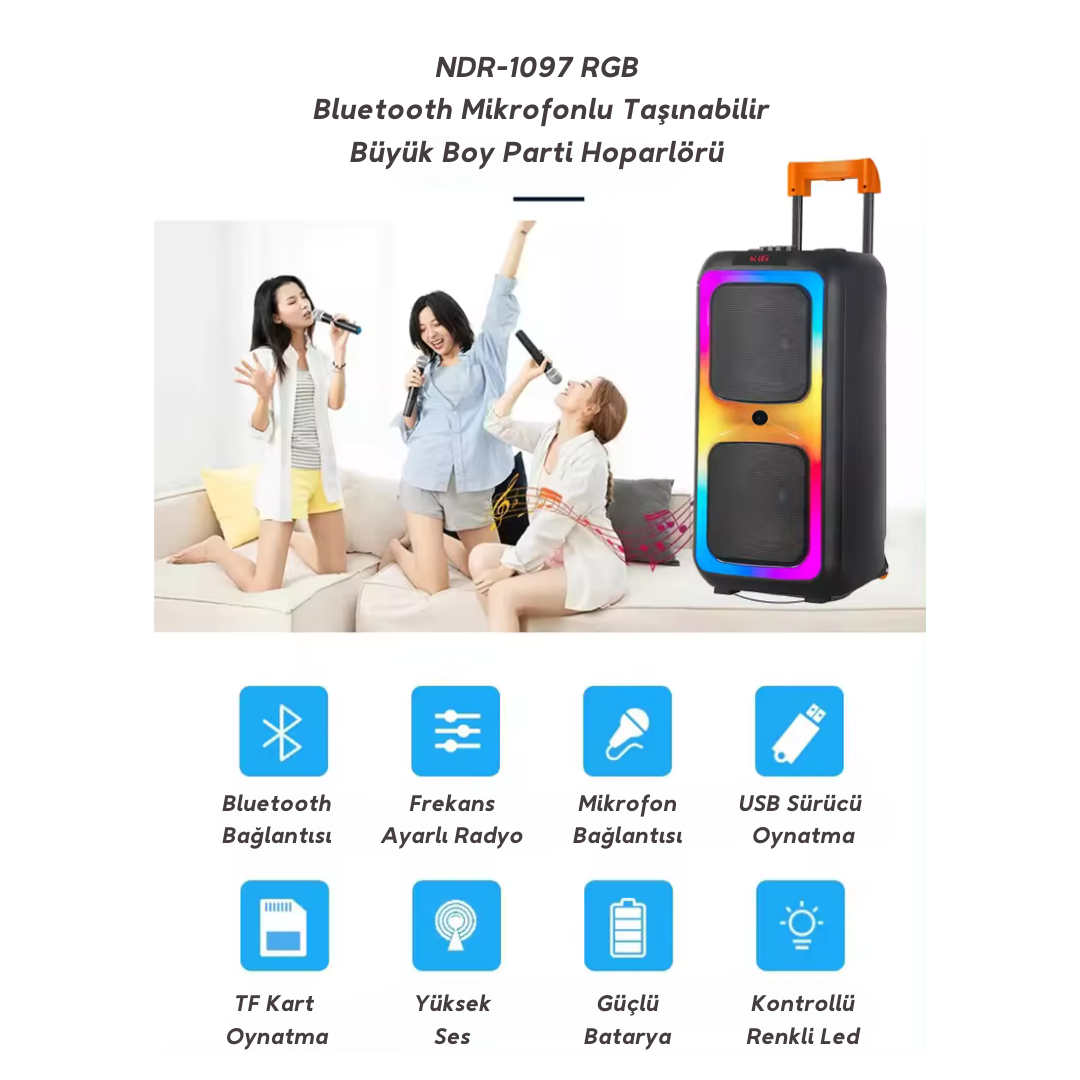 NDR-1097 - Bluetooth MikrofonluHoparlör NDR-1097 - Bluetooth MikrofonluHoparlör