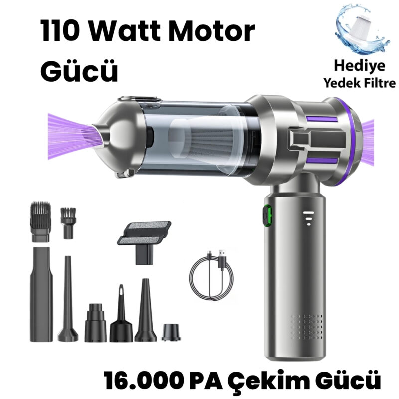 Kablosuz Araç İçi Süpürge